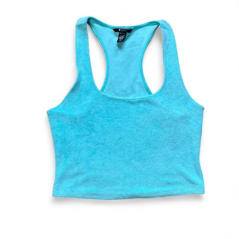 Victoria's Secret On Point Cropped Terry Cloth Racerback Tank